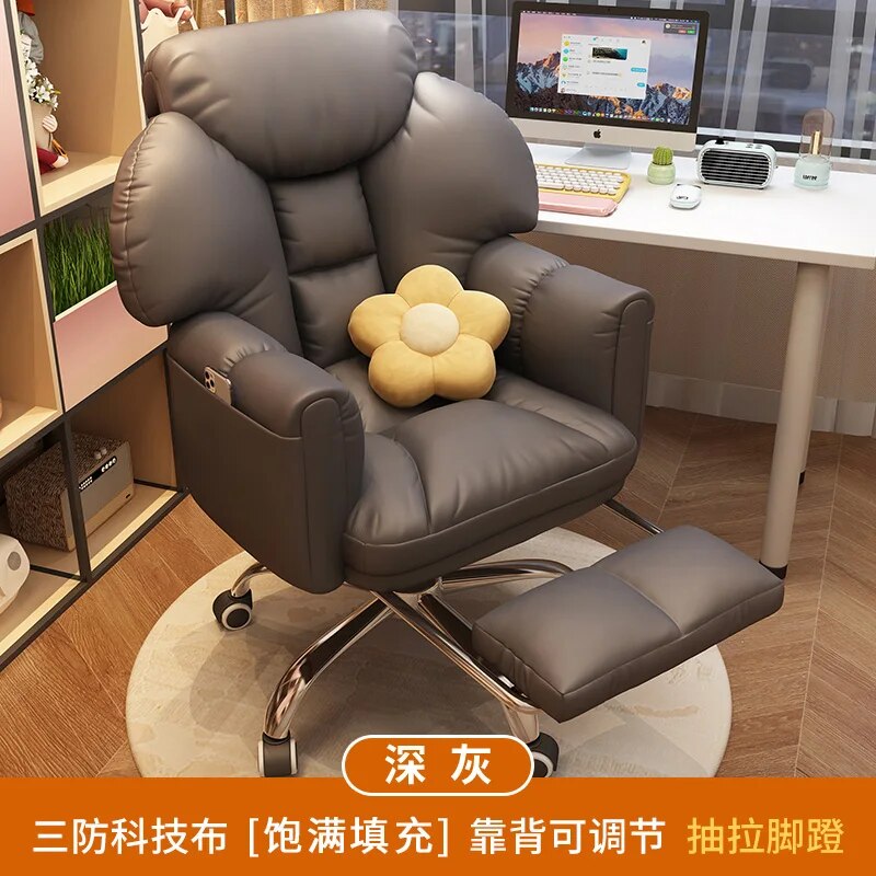 Luxury Arm Office Chairs Gaming Boss Lounge Desk Boss Ergonomic Office Chairs Computer Salon Comfy Comfortable Silla Con Ruedas Furniture Jasmine Has a Date Store