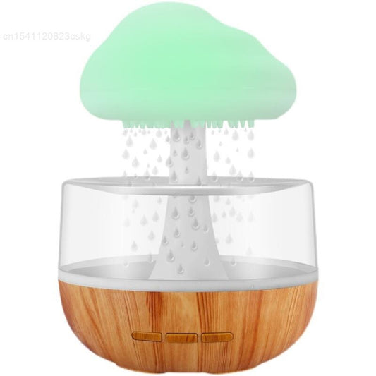 Rain Cloud Aroma Diffuser Air Humidifier Rain Sound Cloud Smell Distributor Relax Aromatherapy Lamp USB 280ml Colorful Night Light For Home Household Better Life Store