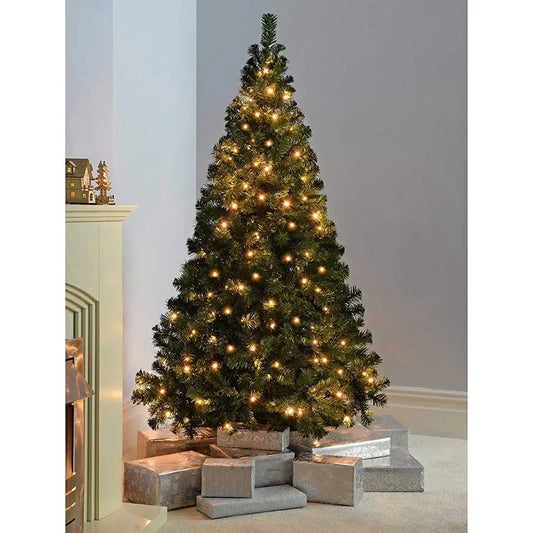 Premium Artificial PVC Christmas Tree: 150/180/210cm Green Large Fir Xmas Pine Tree - Eco-Friendly, Reusable, and Perfect for Festive Holiday Decor ShopOnlyDeal