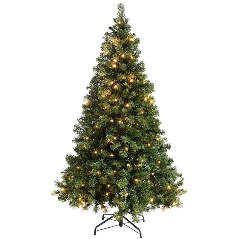 Premium Artificial PVC Christmas Tree: 150/180/210cm Green Large Fir Xmas Pine Tree - Eco-Friendly, Reusable, and Perfect for Festive Holiday Decor ShopOnlyDeal