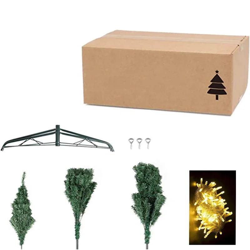 Premium Artificial PVC Christmas Tree: 150/180/210cm Green Large Fir Xmas Pine Tree - Eco-Friendly, Reusable, and Perfect for Festive Holiday Decor ShopOnlyDeal