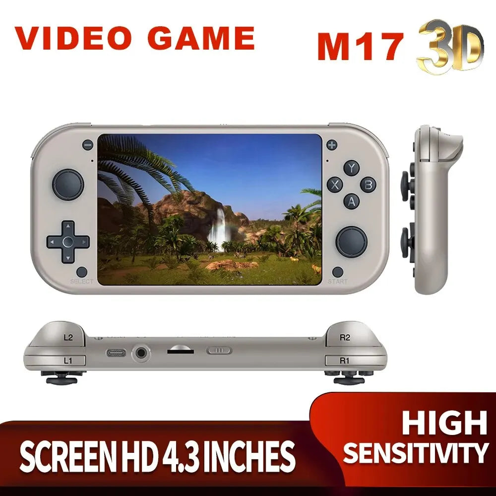 BOYHOM M17 Retro Handheld Video Game Console: Open Source Linux System, 4.3 Inch IPS Screen - Portable Pocket Video Player for PSP ShopOnlyDeal