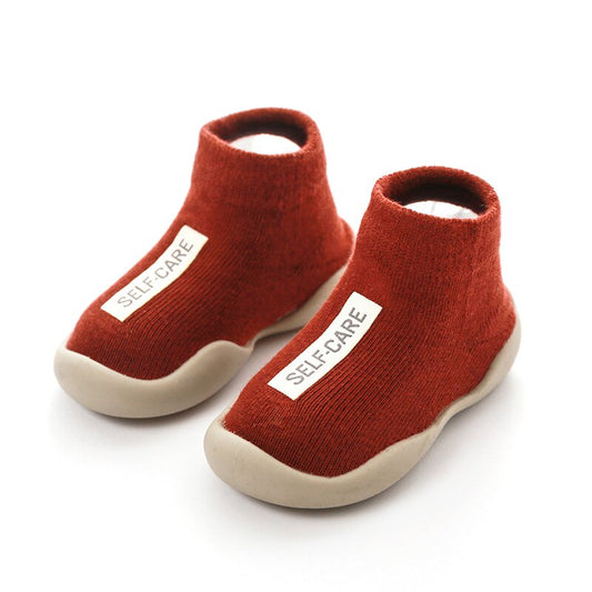 Baby First Shoes Toddler Walker Infant Boys Girls Kids Rubber Infant Soft Sole Floor Barefoot Casual Shoes Knit Booties Anti-Slip 15 ShopOnlyDeal