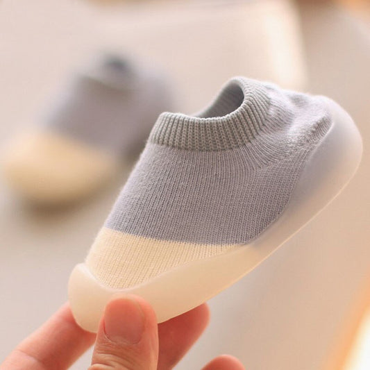 Baby First Shoes Toddler Walker Infant Boys Girls Kids Rubber Infant Soft Sole Floor Barefoot Casual Shoes Knit Booties Anti-Slip 1 ShopOnlyDeal