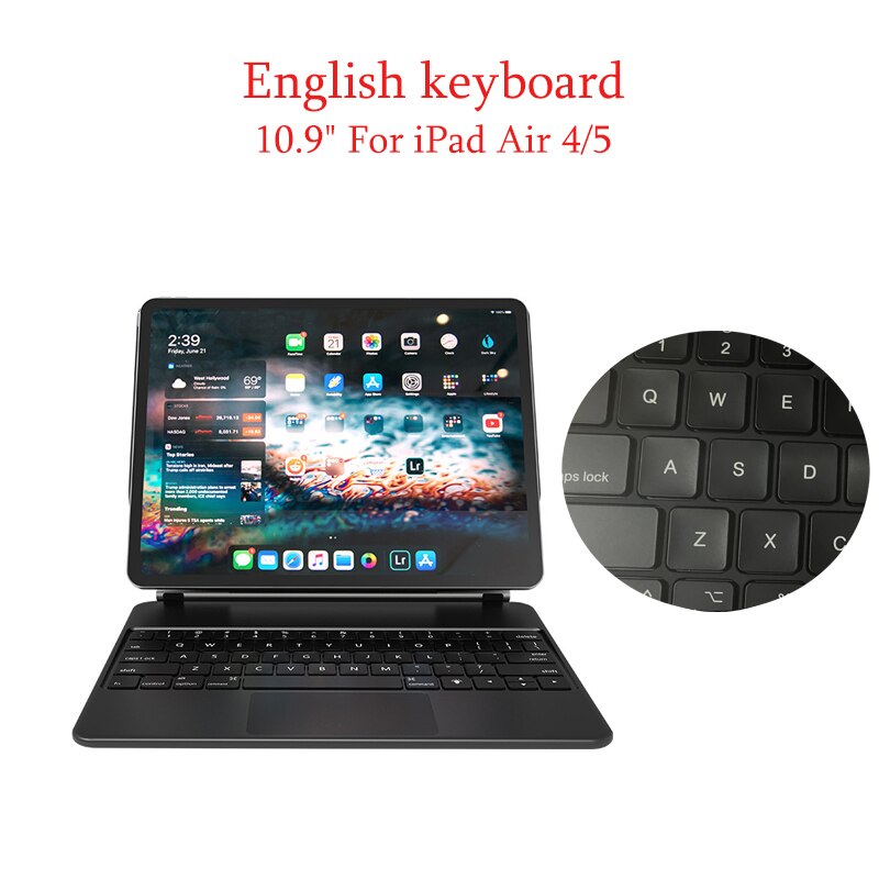 Backlight Magic Keyboard for iPad Pro 18 19 20 21 22 version Gneration iPad Air5 iPad Air4 Keyboard folio Backlit Keyboard Case ShopOnlyDeal