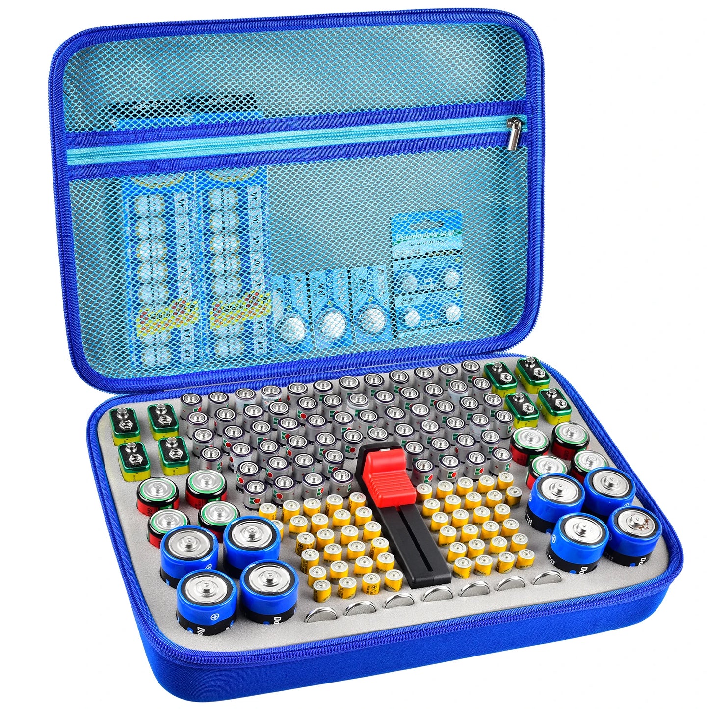 Battery Organizer Case Batteries Storage Holder Container with Tester Checker. Garage Organization Box ShopOnlyDeal