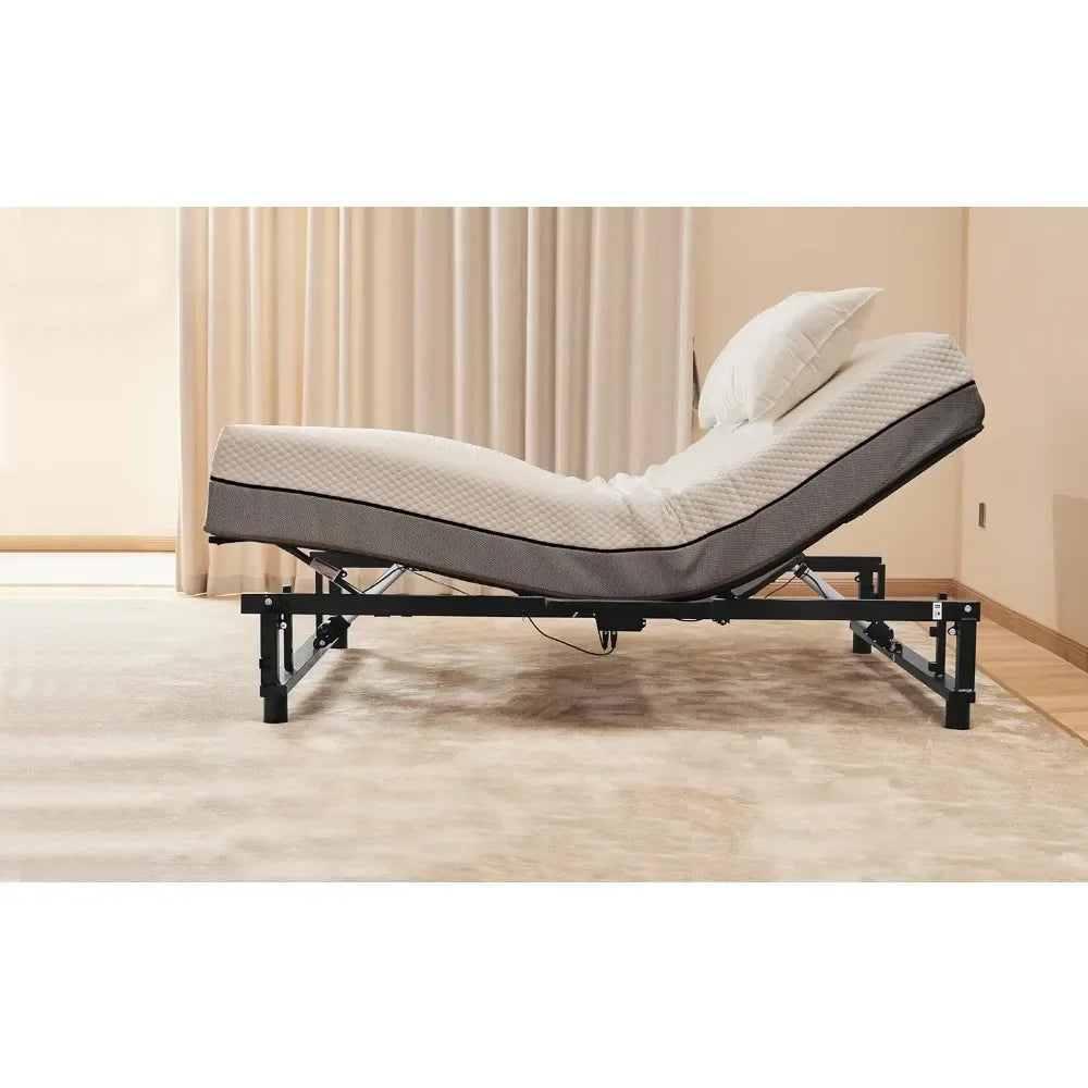 Adjustable Bed Frame with Head and Foot Tilt, Zero Gravity, and Wireless Remote Control: Your Ergonomic Sleep Solution ShopOnlyDeal