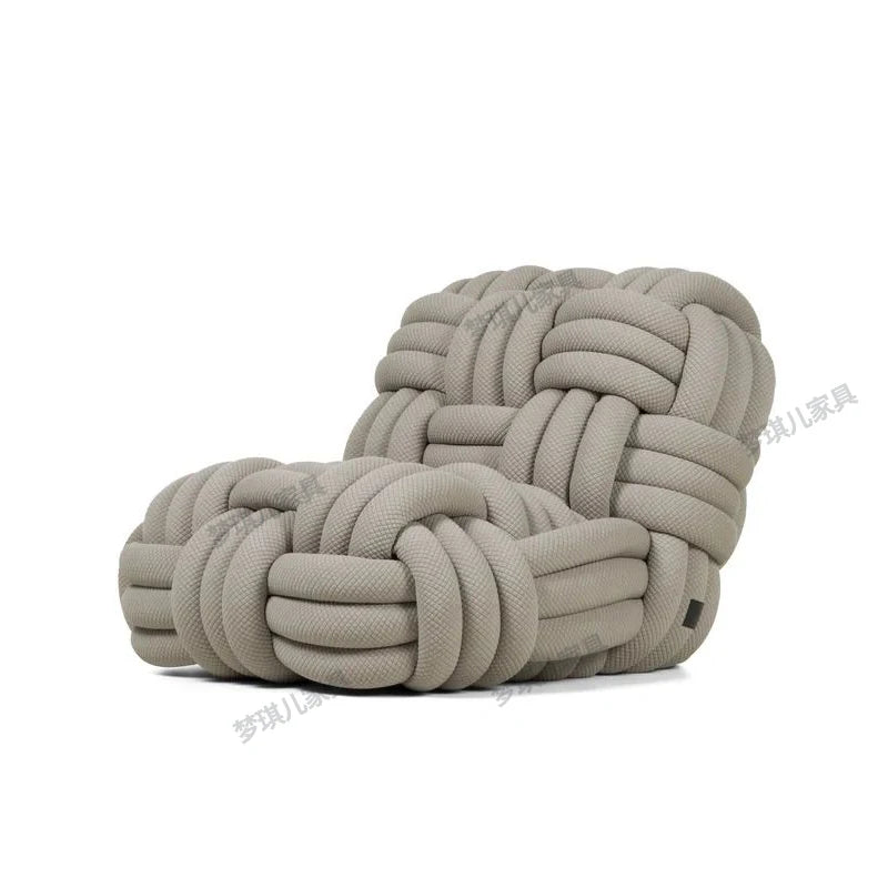 Unique Woven Chair Sofa Bends and Hitches Luxury Recliner Designer Creative Personality New Knitted Leisure Chair ShopOnlyDeal