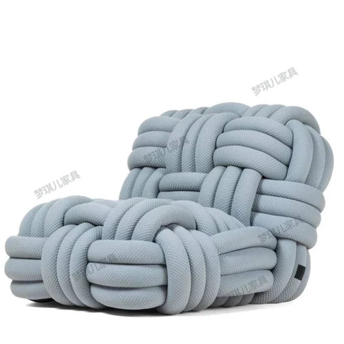 Unique Woven Chair Sofa Bends and Hitches Luxury Recliner Designer Creative Personality New Knitted Leisure Chair ShopOnlyDeal