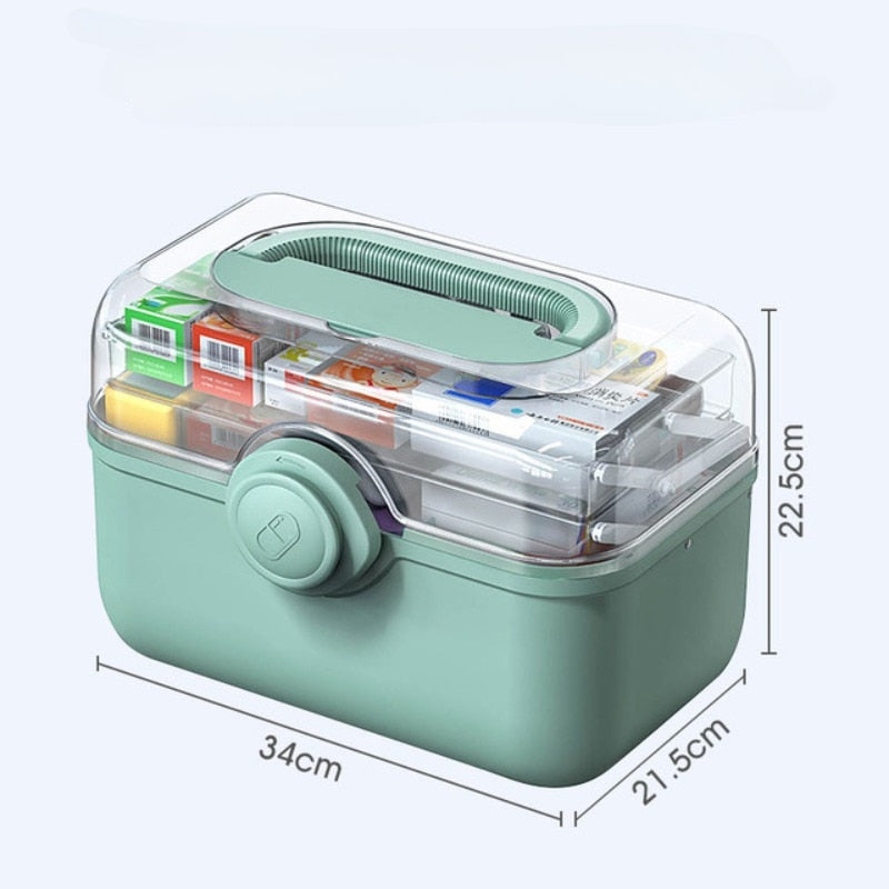 Big Family Medicine Pills box Storage Container 3 Layers Pill Organizer Box First Aid Kit Large Capacity Pill Cases Health Care Factory Dropshiping Wholesales Online Store