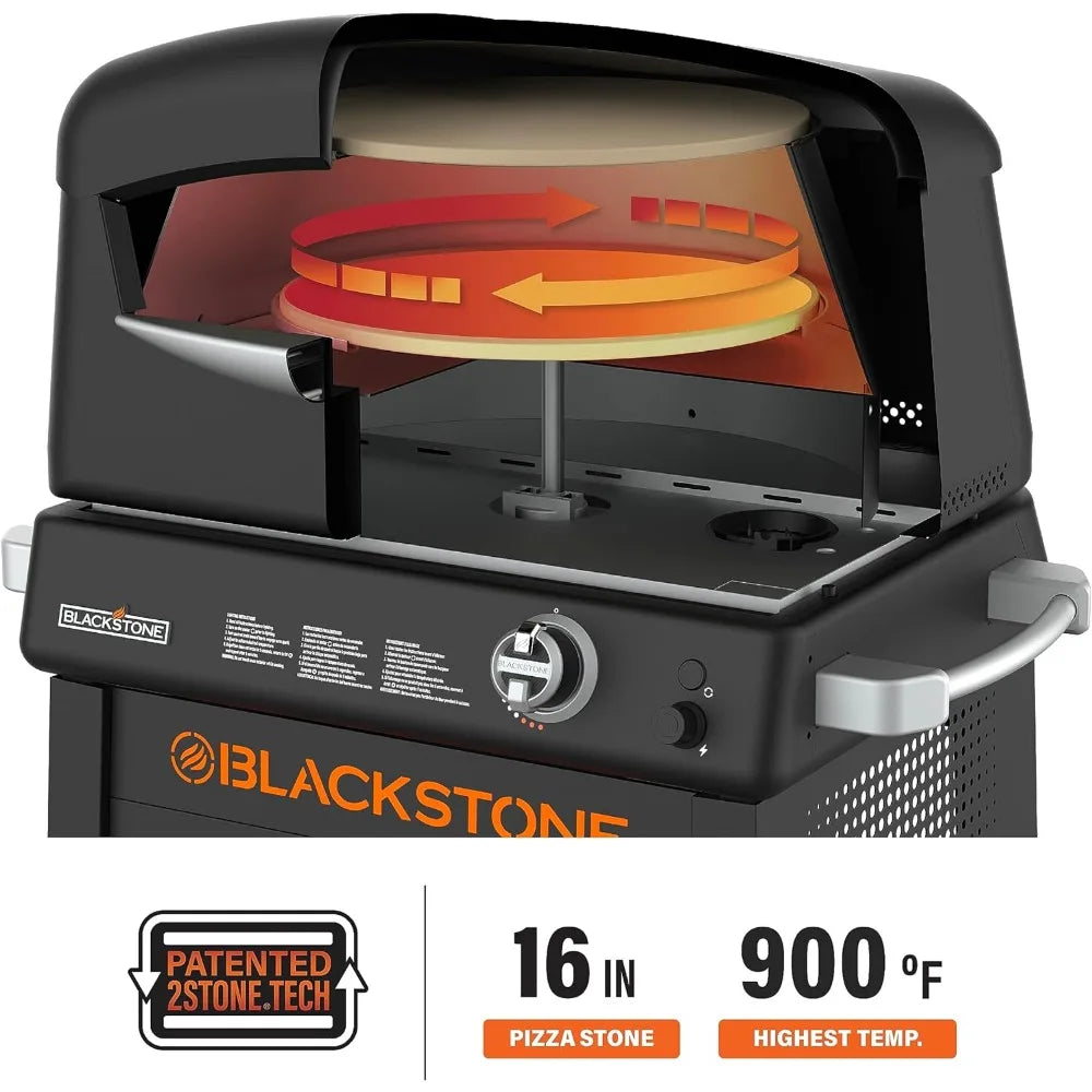 Blackstone 6825 Pizza Oven, Black Surp-riseup Store