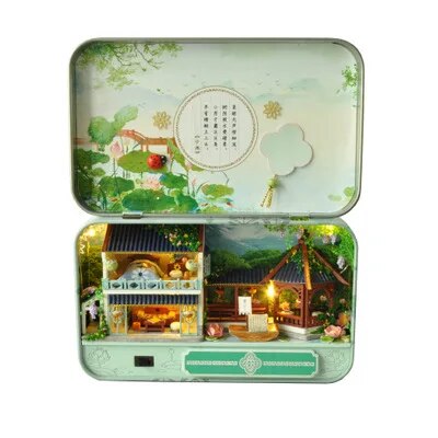 Box Theater Mini Doll House Prefabricated Miniature Diy Dollhouse Kit Furniture Case Toys For Children Birthday Gifts ShopOnlyDeal