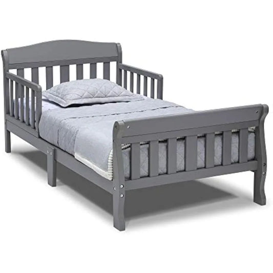 Children's Bedroom Frame Canton Toddler Bed, Greenguard Gold Certified, Grey, Kids Bed ShopOnlyDeal