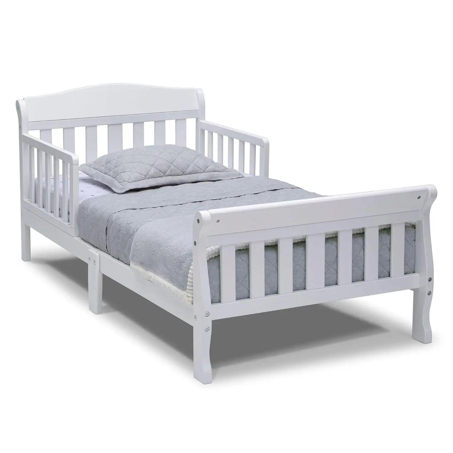 Children's Bedroom Frame Canton Toddler Bed, Greenguard Gold Certified, Grey, Kids Bed ShopOnlyDeal