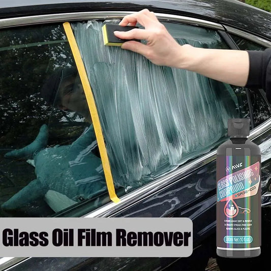 Car Glass Oil Film Remover Paste AIVC Glass Grease Water Stain Cleaner Windshield Polisher Clear Vision Car Detailing Household ShopOnlyDeal