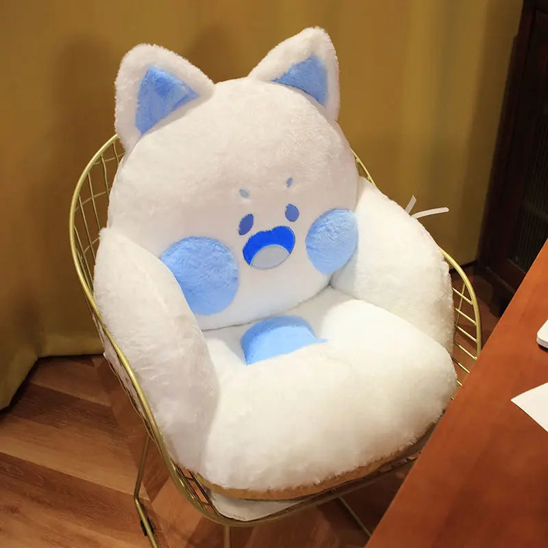 Kawaii Cat Cushion Pillow,Comfy Kawaii Chair Cushion,Necessary For Office And Bedroom,Single Seat Back,Home Decor Plush Seat Pads. ShopOnlyDeal