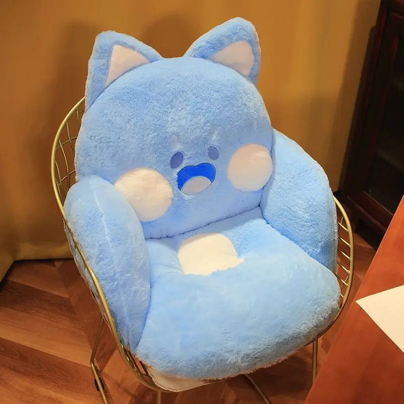 Kawaii Cat Cushion Pillow,Comfy Kawaii Chair Cushion,Necessary For Office And Bedroom,Single Seat Back,Home Decor Plush Seat Pads. ShopOnlyDeal