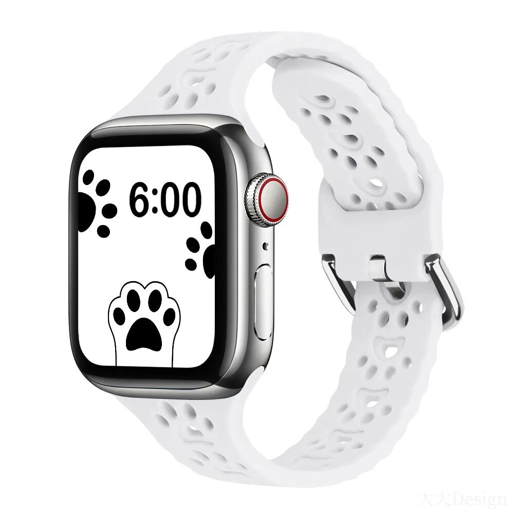Cat Paw Silicone Strap For Apple Watch Band 44mm 40mm Correa 38 42mm bracelet iwatch Series ultra 8 7 SE 6 5 4 3 49mm 45 mm 41mm ShopOnlyDeal