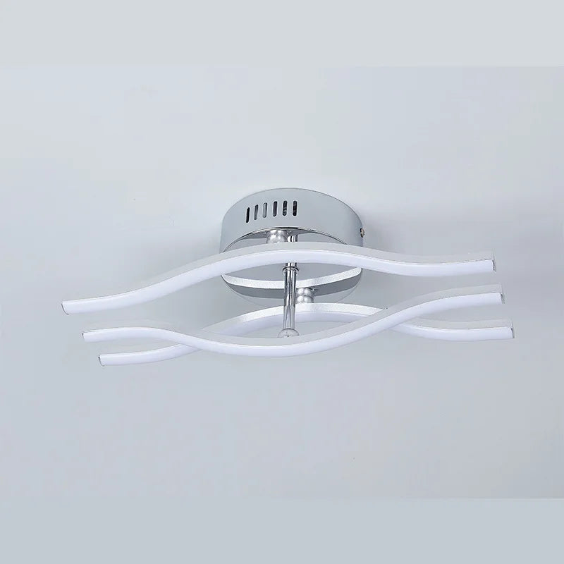 Minimalist Ceiling Lamp Modern Living Room Lamp 6000K Cold White for Dining Room Bedroom Balcony LED Ceiling Light 12W 24W Curved Design ShopOnlyDeal