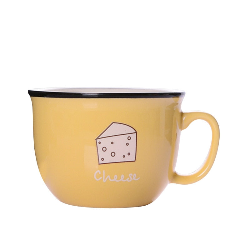 Ceramic Cup Mug Milk Coffee Cup Creative Couple Cup Children's Breakfast Cup Wholesale Customization ShopOnlyDeal