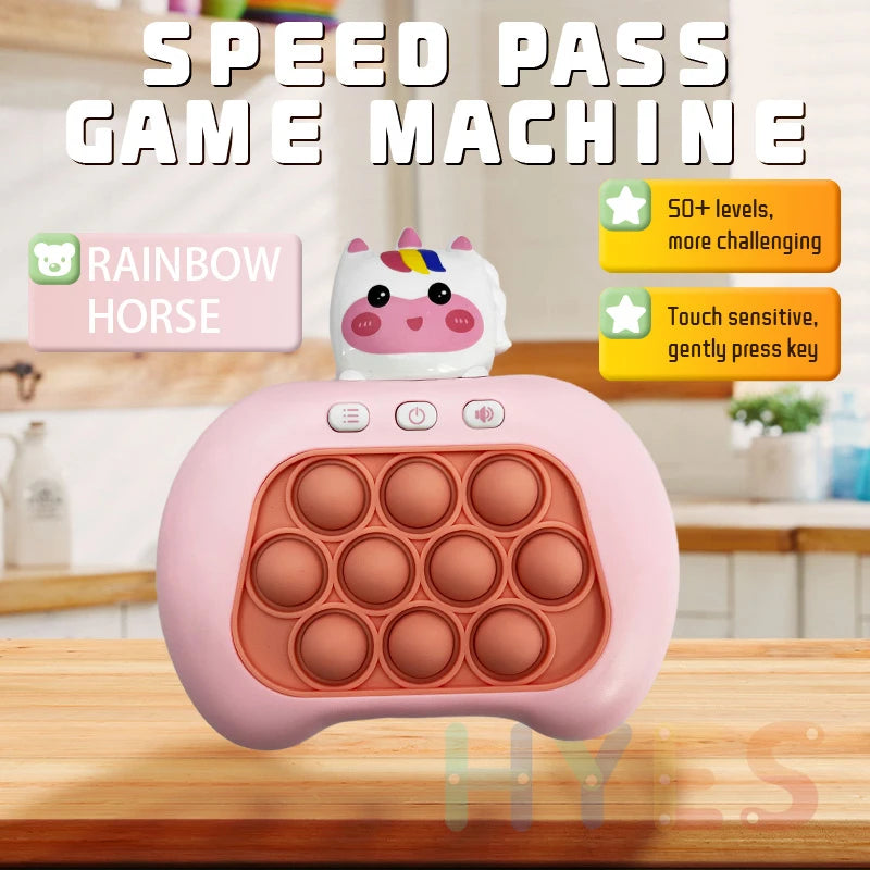 Children Speed Push Game Machine Press to Press Music Puzzle Level Breaking Decompression Tool Concentration Toys For Boys Girls ShopOnlyDeal