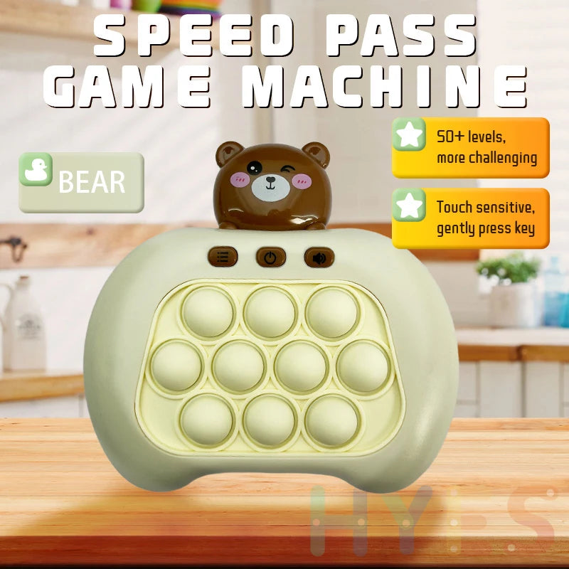 Children Speed Push Game Machine Press to Press Music Puzzle Level Breaking Decompression Tool Concentration Toys For Boys Girls ShopOnlyDeal