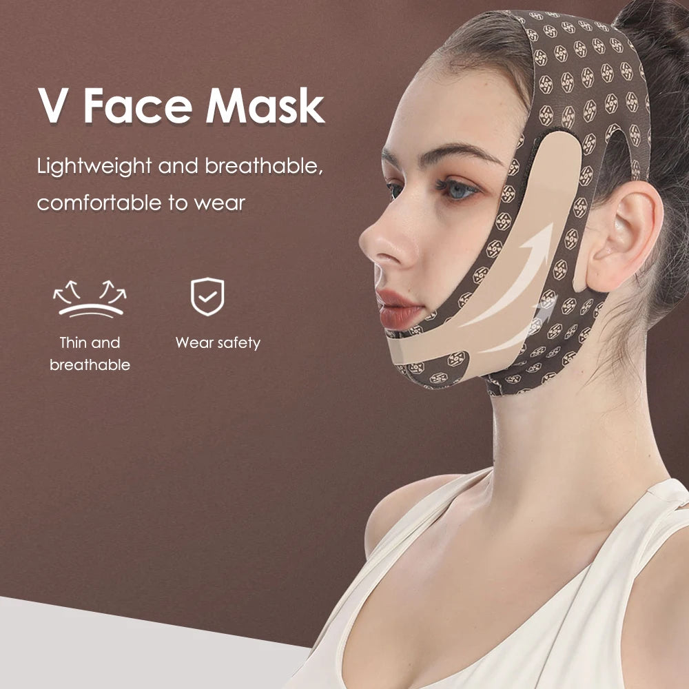 Chin Up Mask V Line Shaping Face Masks Face Sculpting Sleep Mask Facial Slimming Strap Face Lifting Belt Anti Wrinkle Face ShopOnlyDeal