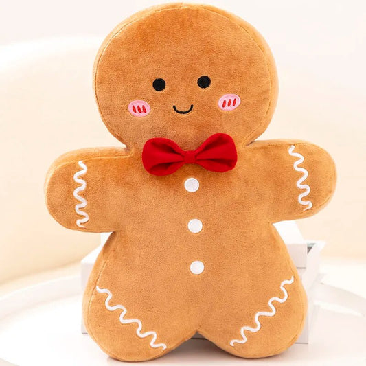 Christmas Decoration Toys Cute Gingerbread Man Plushie Toy Biscuit Man Doll Cartoon Soft Anime Toy Pillow Home Decor Kids Gift ShopOnlyDeal
