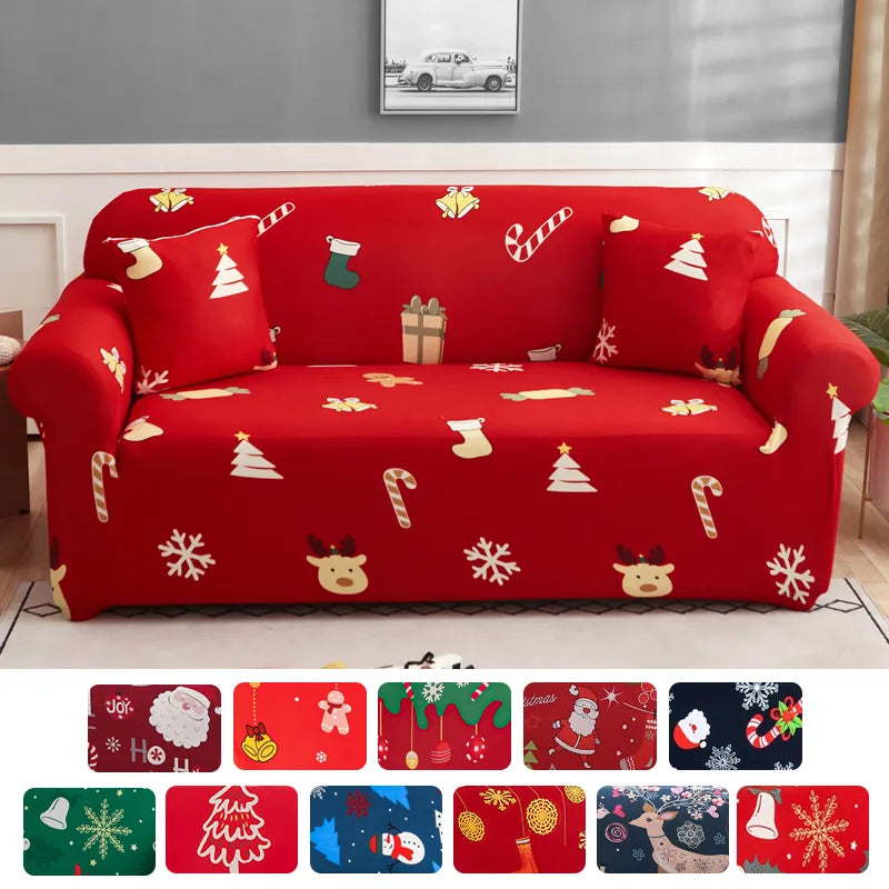 Christmas Sofa Cover Stretch Slip Covers  Plastic Furniture Protector Spandex  Couch Cover  for Party Hotel Banquet ShopOnlyDeal