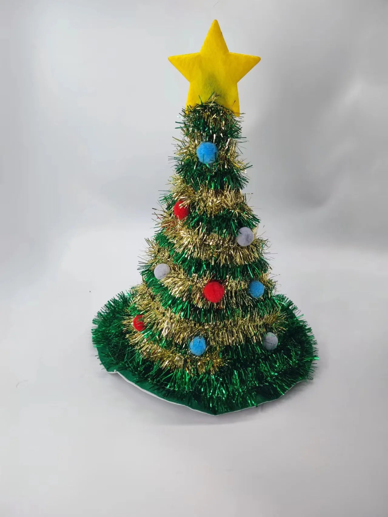 Christmas Tree Hat Non-woven Rain Silk Xmas Hat Merry Christmas Home Decor Xmas Ornaments Navidad Party Supplies Happy New Year ShopOnlyDeal