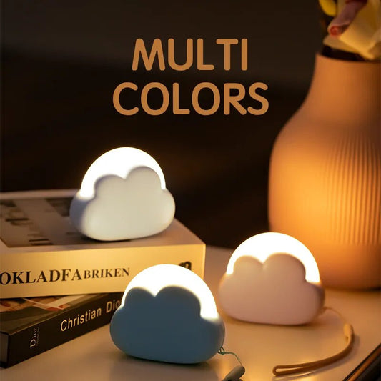 Cloud Night Light Mini USB Wireless Adorable Cloud Shape LED Night Light For Bedroom Baby Children Creative Gift ShopOnlyDeal