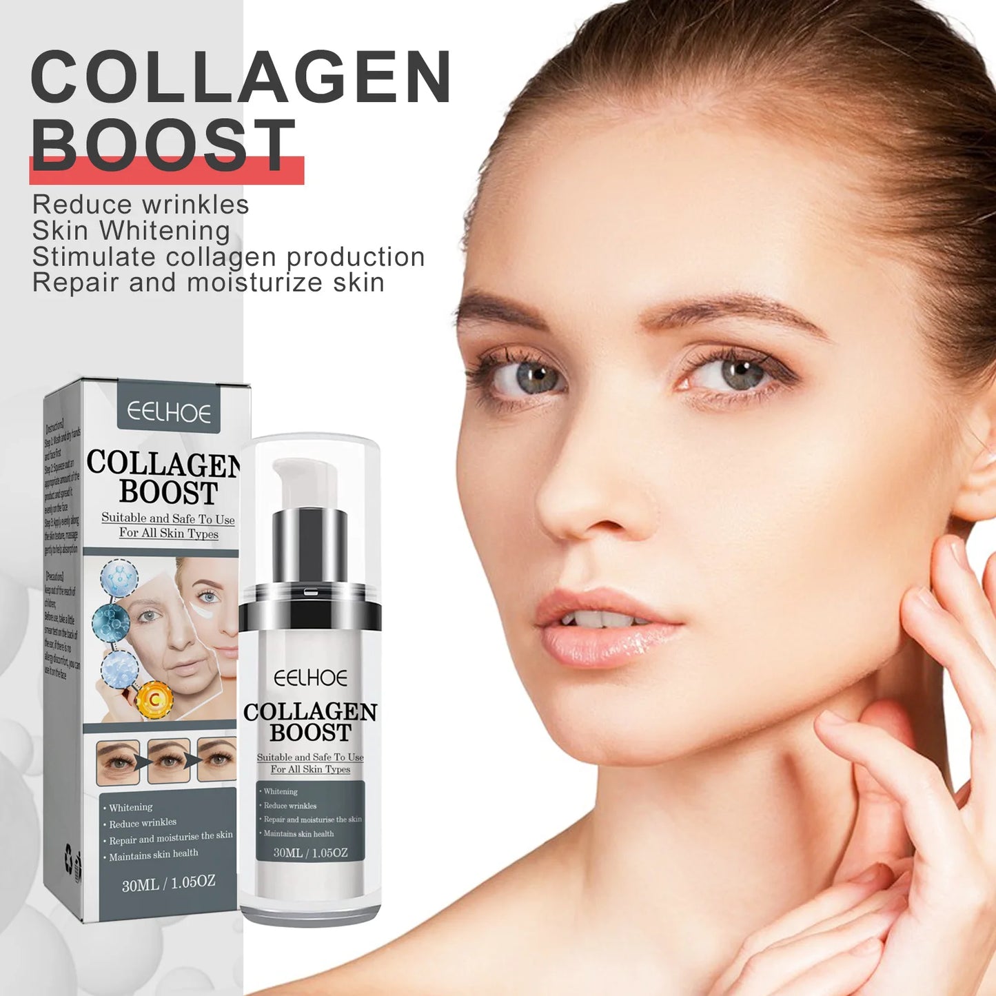 Collagen Anti Wrinkle Cream Reverse Age Recombination To Lighten Fade Fine Lines Moisturize Anti-Aging Firmen Skin Whiting Cream ShopOnlyDeal