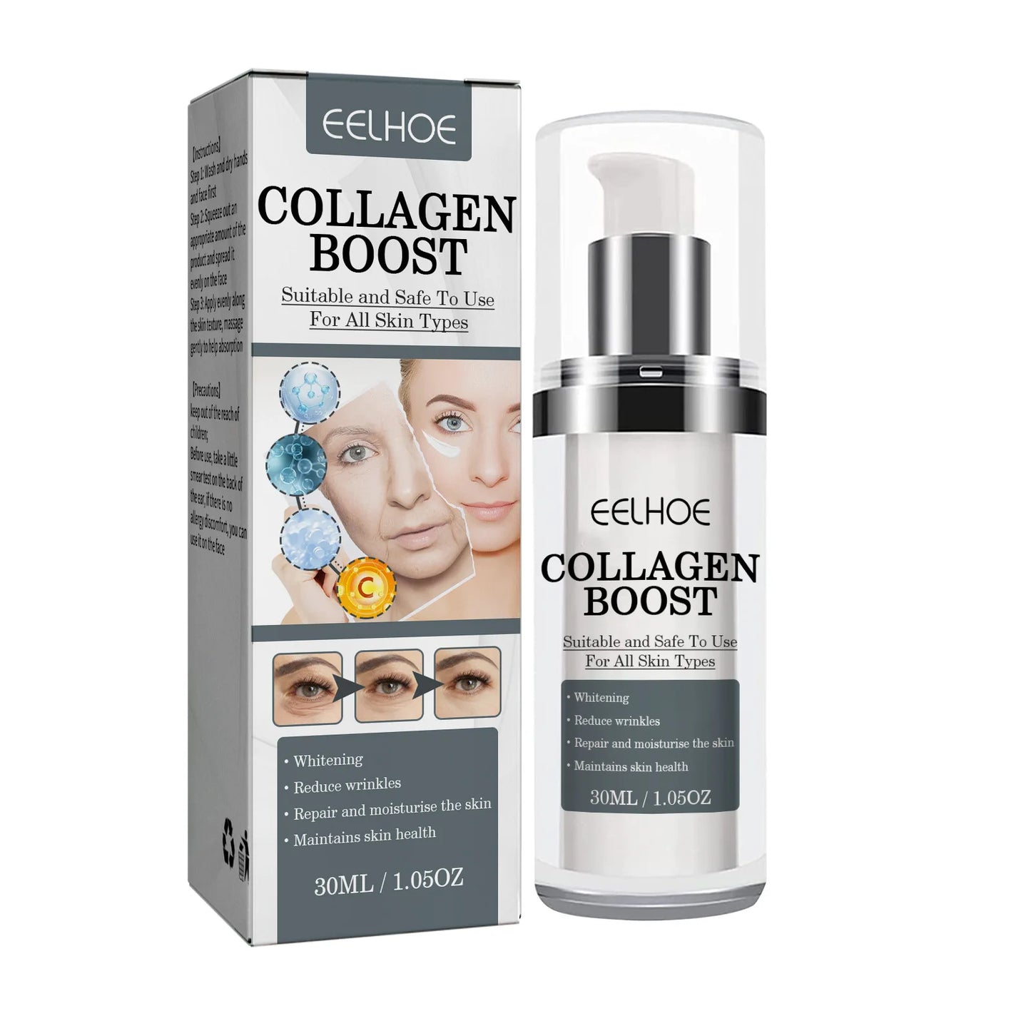 Collagen Anti Wrinkle Cream Reverse Age Recombination To Lighten Fade Fine Lines Moisturize Anti-Aging Firmen Skin Whiting Cream ShopOnlyDeal