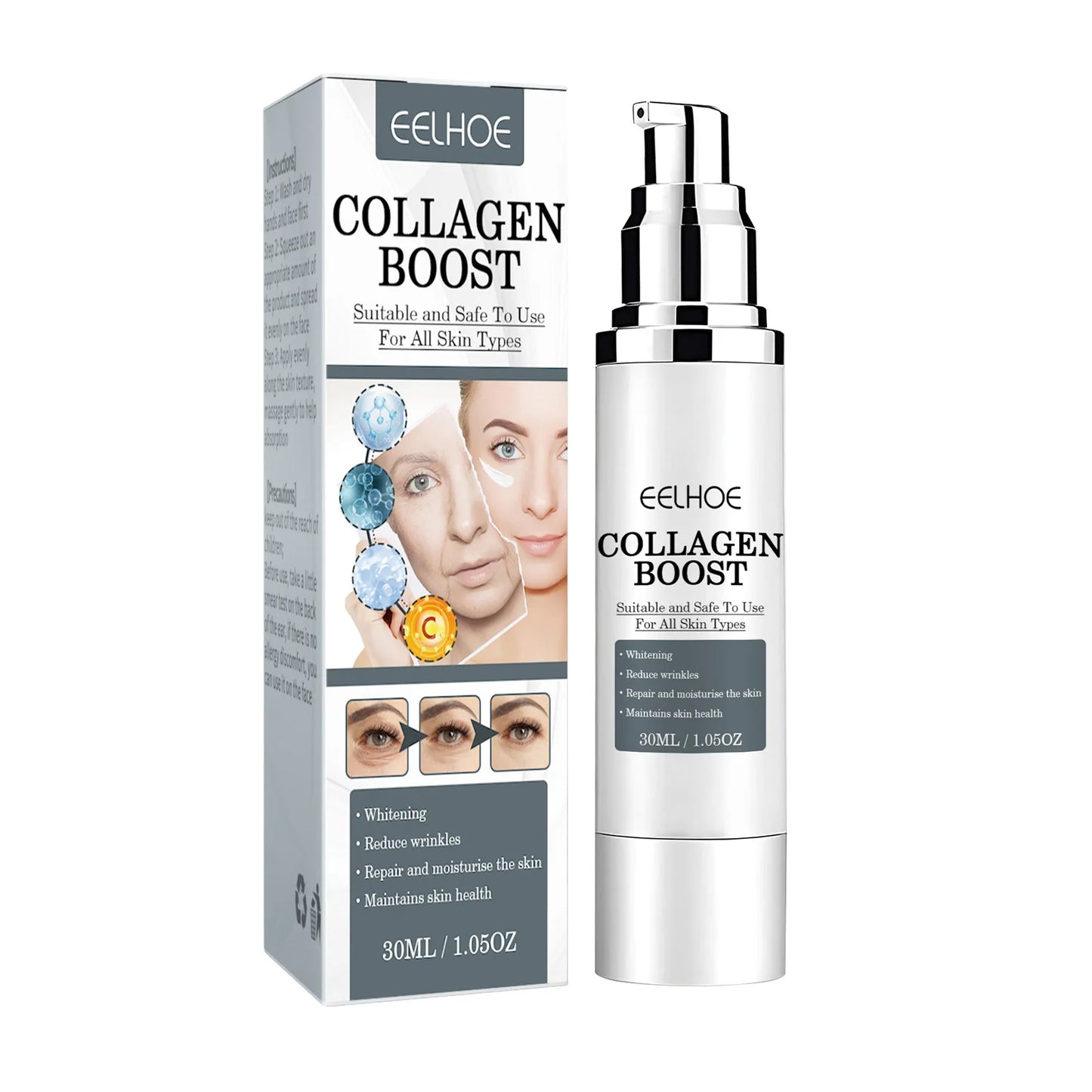 Collagen Anti Wrinkle Cream Reverse Age Recombination To Lighten Fade Fine Lines Moisturize Anti-Aging Firmen Skin Whiting Cream ShopOnlyDeal