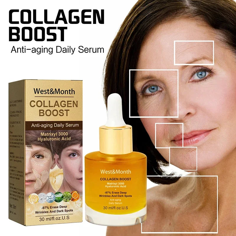 Collagen Face Serum Wrinkle Removalr Whitening Moisturizing Fade Fine Lines Dark  Anti Aging Spots Korean Face Care Cosmetics ShopOnlyDeal