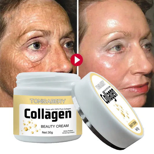 Collagen Wrinkle Removal Cream Fade Fine Lines Firming Lifting Anti-aging Improve Puffiness Moisturizing Tighten Beauty Care ShopOnlyDeal