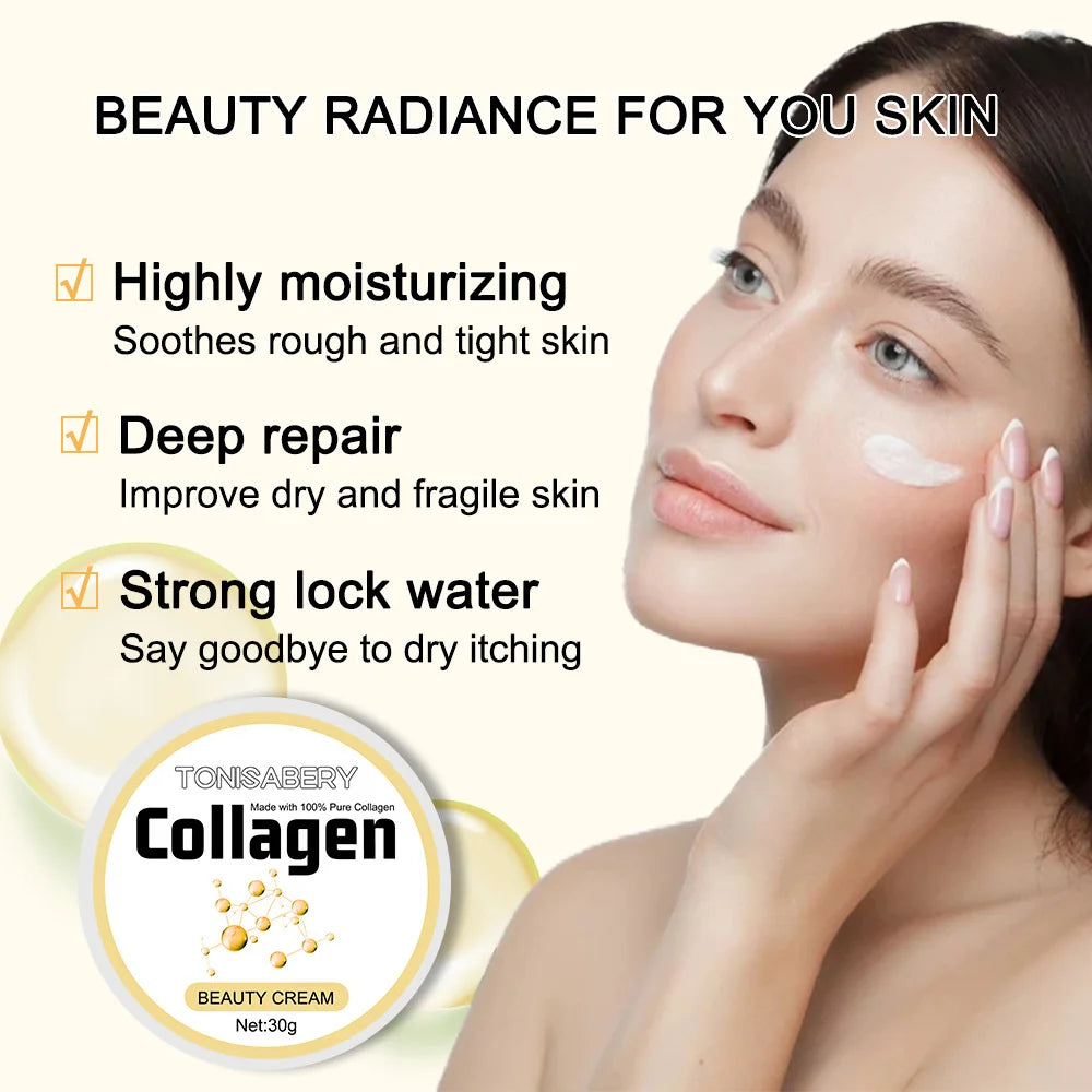 Collagen Wrinkle Removal Cream Fade Fine Lines Firming Lifting Anti-aging Improve Puffiness Moisturizing Tighten Beauty Care ShopOnlyDeal