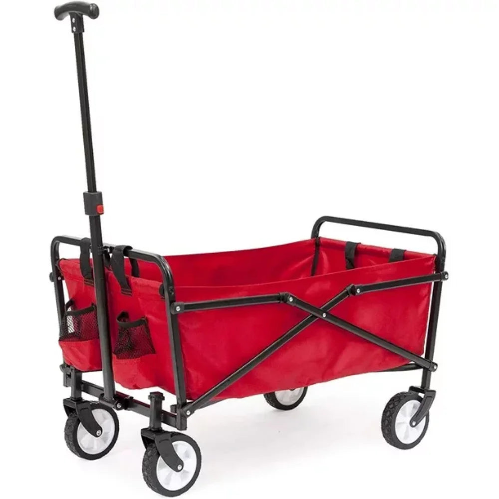 Compact Outdoor Folding Utility Wagon Black Portable Shopping Cart Shop1102537322 Store