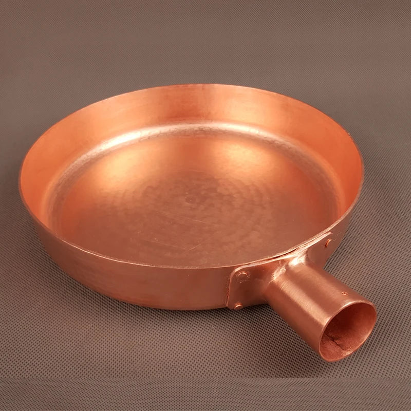 Copper Frying Pan Fast Heat Transfer 2mm Thickened Non-stick Pan   Induction Compatible 100% Hand Forged Pure Copper Cooking Pot Onetwone Online Store