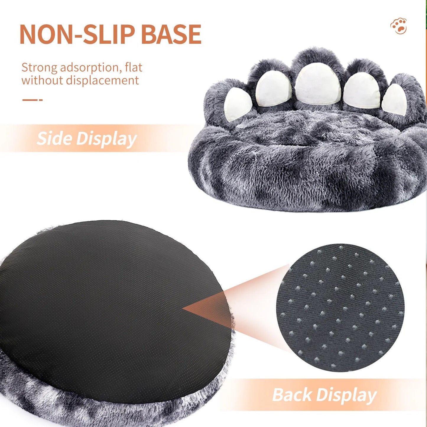 Paw Dog Bed Cozy Comfy Paw Shape Warm Dog Bed Cushion for Your Furry Friend Fluffy Dog Bed Cat Mat Deep Sleeping Warm Thickened ShopOnlyDeal