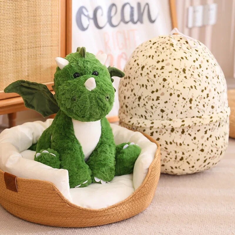 Dinosaur Egg Turn Into Dino Plush Toys Creative Stuffed Cartoon Dragon Doll Pillow Baby Sleeping Cushion for Kids Gifts ShopOnlyDeal