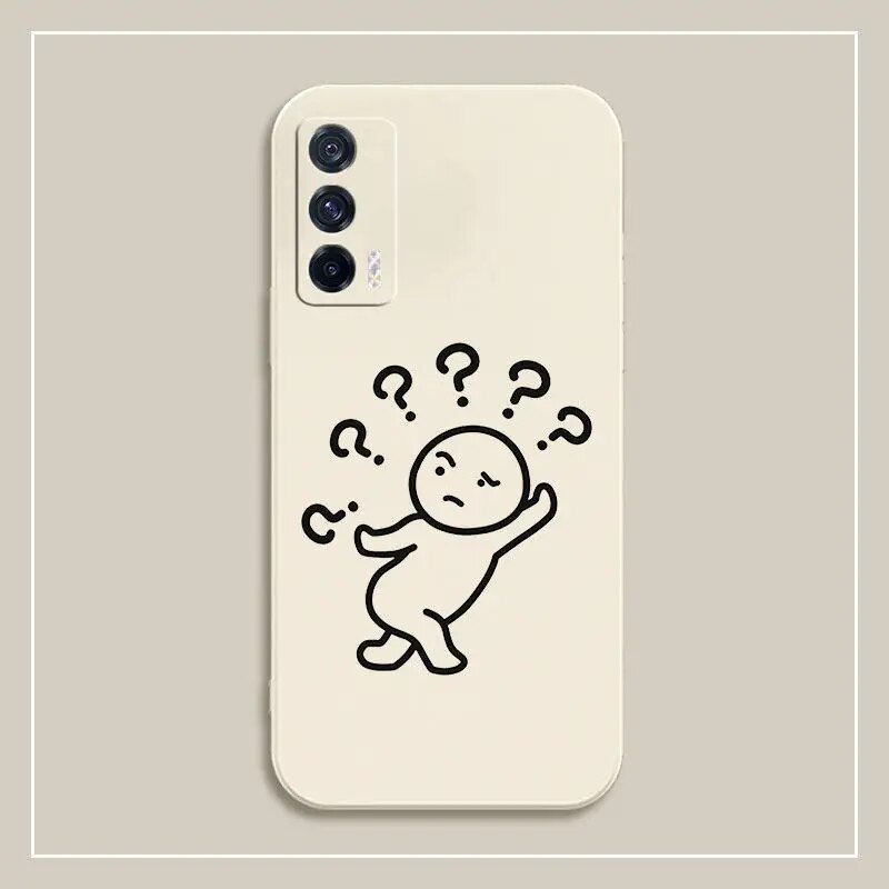 Funny Lineart Strokes Man Case for IPhone14 11 12 13 Pro Max XR XS Max 7 8 14Plus Soft Shockproof Back Bumper Cover ShopOnlyDeal