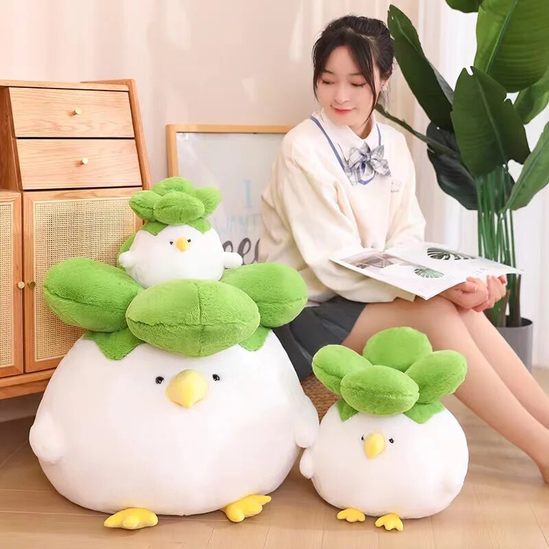 Creative Kawaii Vegetable Bird Plush Toy Funny Stuffed Animals Birds Plusheis Doll Cartoon Anime Chick Soft Kids Toys for Girls ShopOnlyDeal