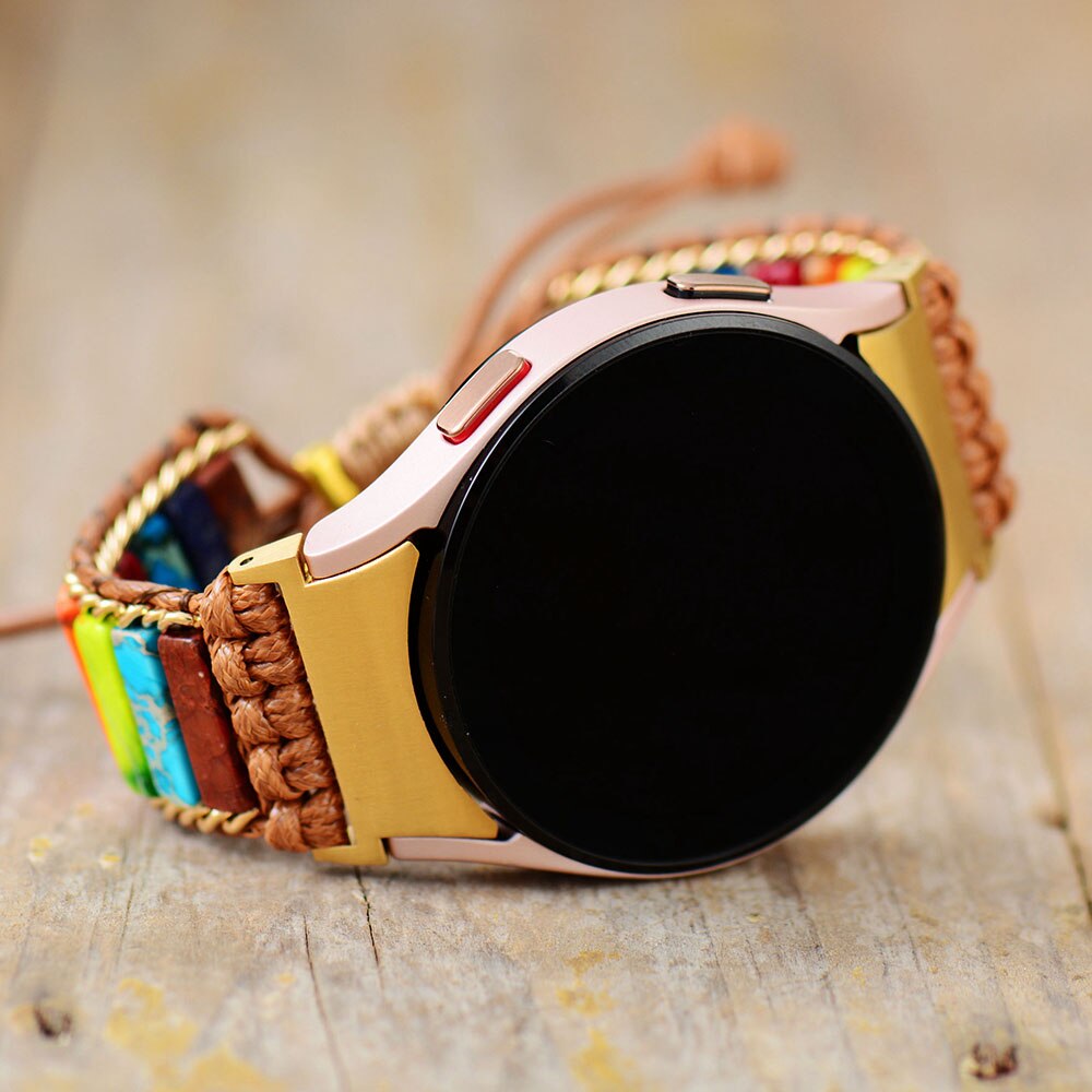 Creative Samsung Galaxy Smart Watch 4 Band Strap Boho Style Vegan Adjustable Sizeable Wristband Bracelet Trendy Accessories ShopOnlyDeal