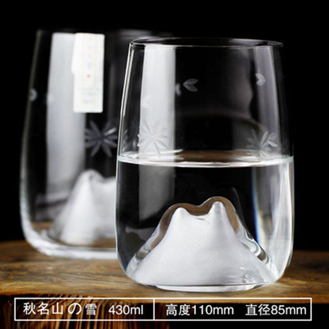 Creative water cup female new product autumn famous cherry blossom cup Japanese wine glass glass small fresh ins style ShopOnlyDeal