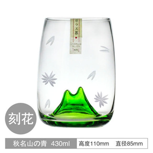 Creative water cup female new product autumn famous cherry blossom cup Japanese wine glass glass small fresh ins style ShopOnlyDeal