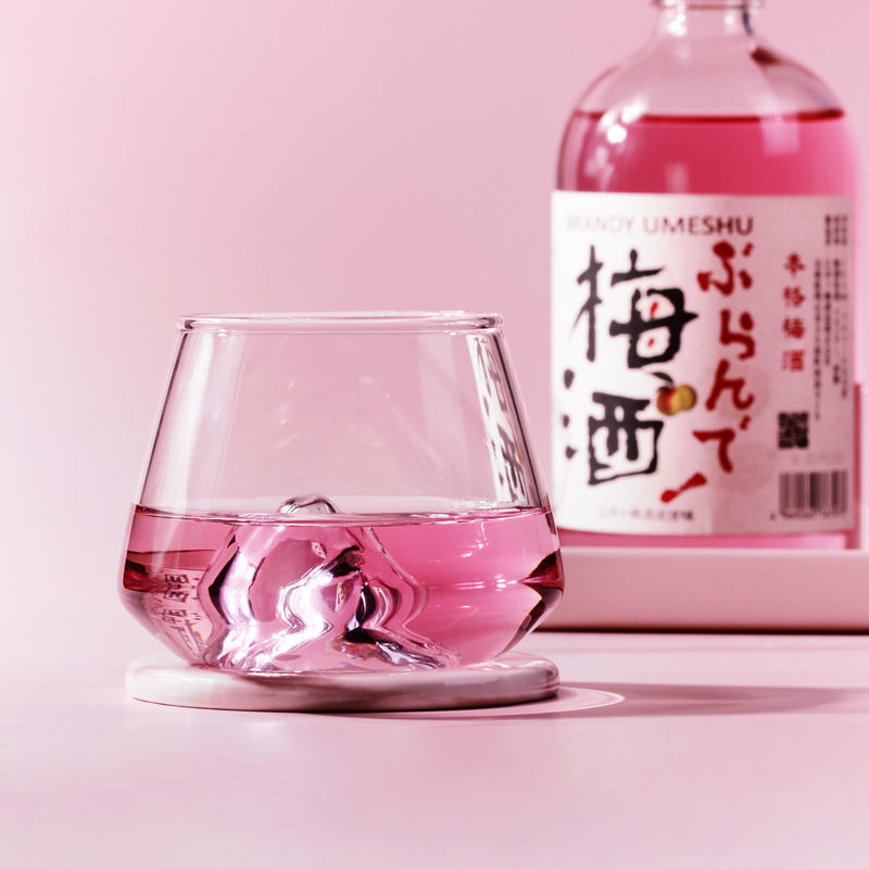 Creative water cup female new product autumn famous cherry blossom cup Japanese wine glass glass small fresh ins style ShopOnlyDeal