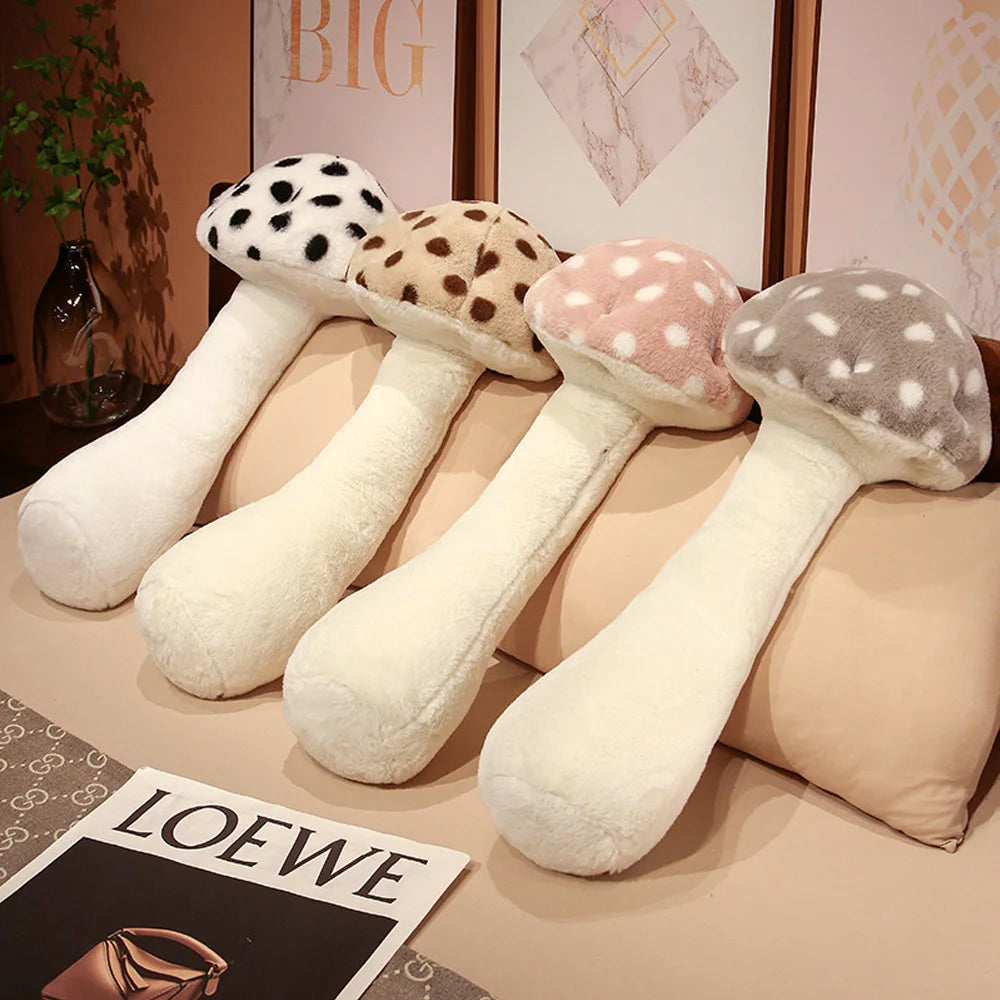 Cuddly Mushroom Plush Toys Big Size Huggable Pillow Stuffed Soft Plant Mushroom Style Sleep Throw Dolls Back Cushion Home Decor ShopOnlyDeal