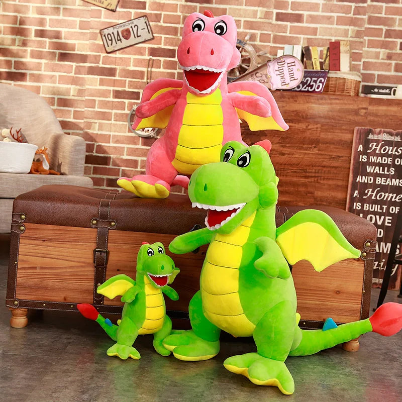 Giant Dinosaur Toy Cute 115cm Dino Plush Toys Cartoon Stuffed Tyrannosaurus Dolls for Girls Boys  Birthday Gift ShopOnlyDeal