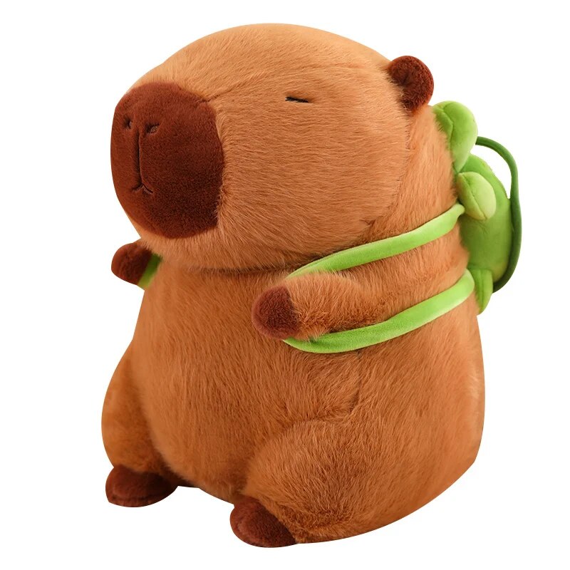 Cute Kawaii Capybara With Backpack Plush Toys Sitting Lovely Cartoon Animals Stuffed Dolls Holiday Gift Home Decor Sofa Plush Pillows ShopOnlyDeal